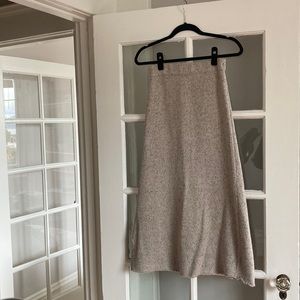 Zara Knit Midi Skirt